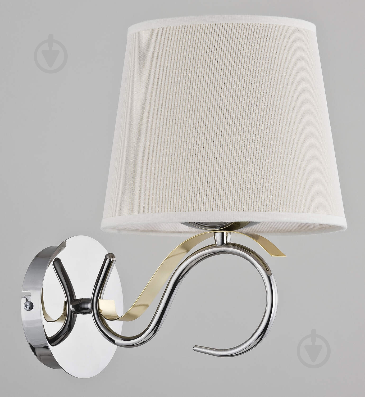 Бра ALFA Sandra 1x40 Вт E14 хром/золото - фото 1