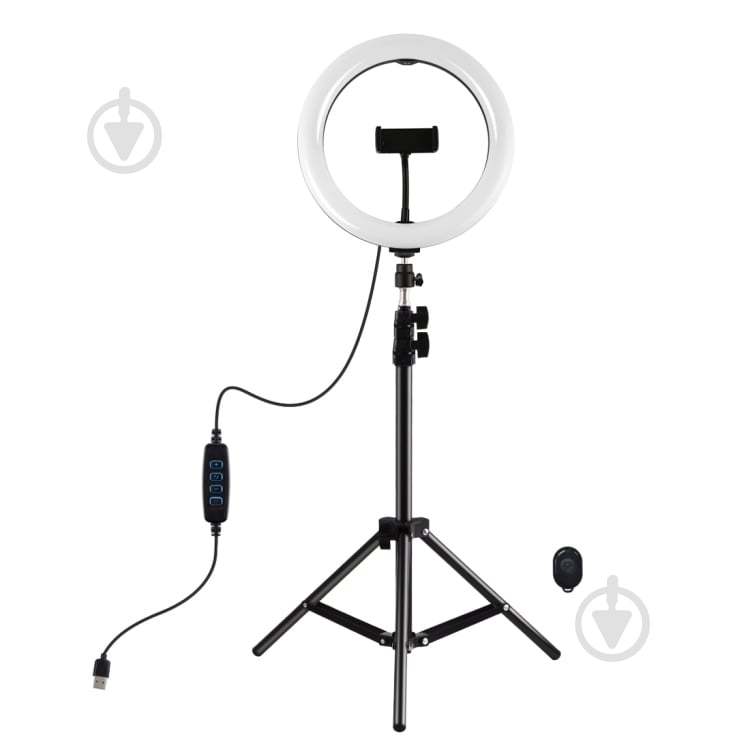 Кольцевой свет Puluz PKT3069B 10.2" + штатив 1.1 м - фото 1