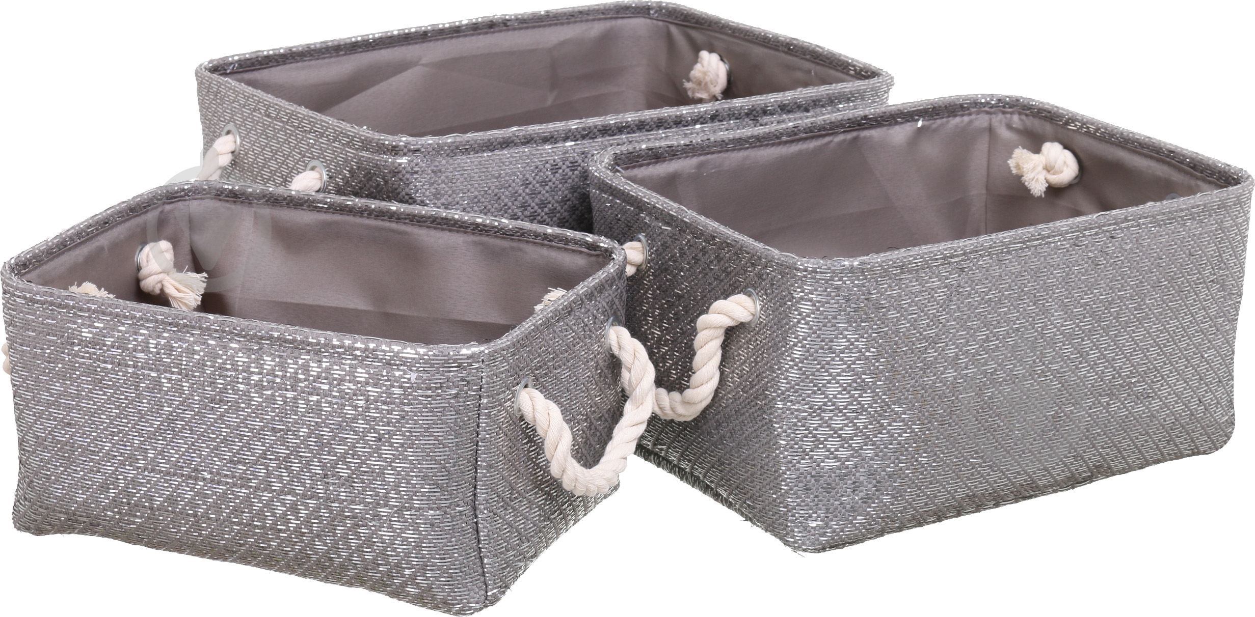 Кошик Dark Silver 40х30х20 см сірий - фото 4 Кошик Dark Silver 40х30х20 см сірий - фото 4