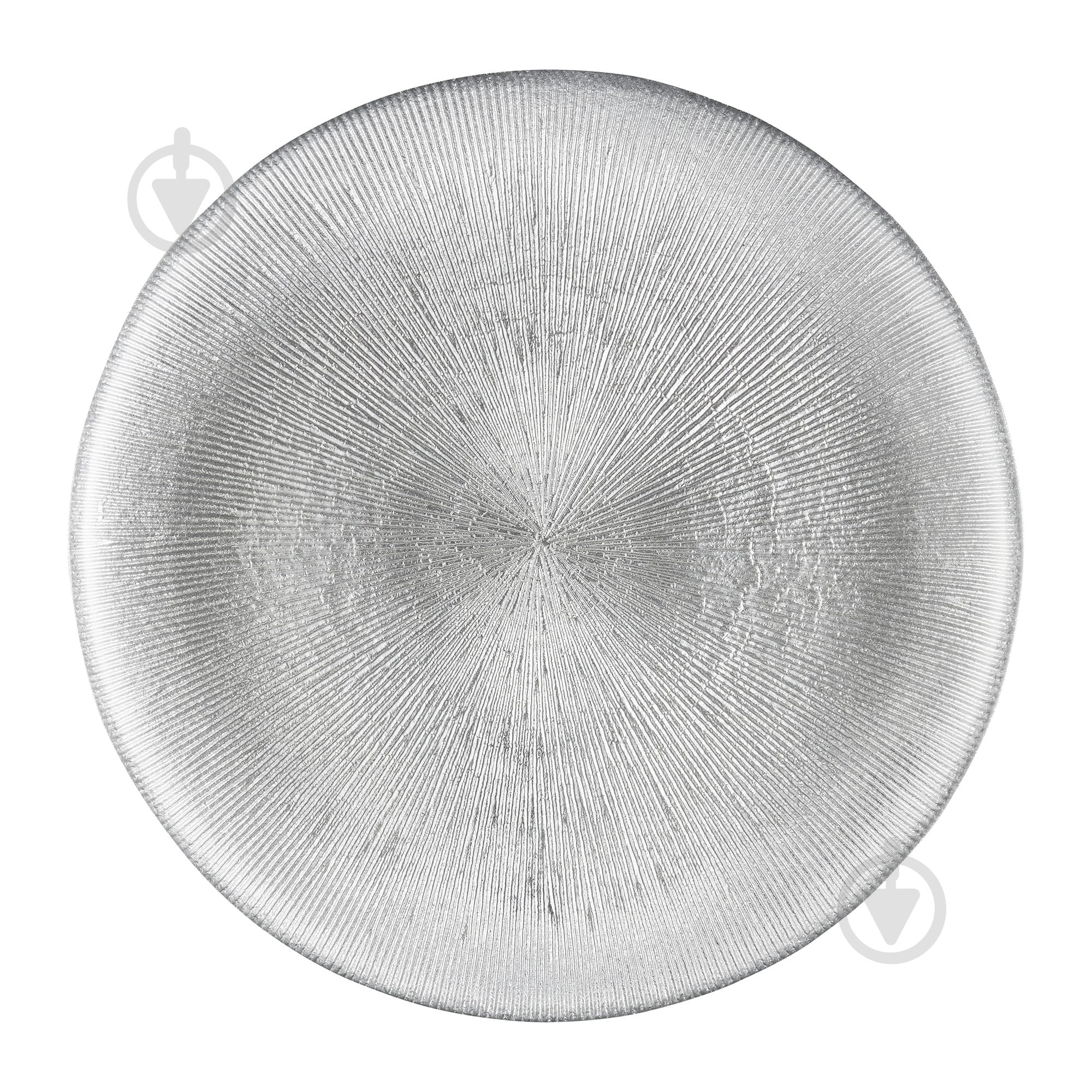 Блюдо для торта Ambition 27 см, срібло - фото 1 Блюдо для торта Ambition 27 см, срібло - фото 1