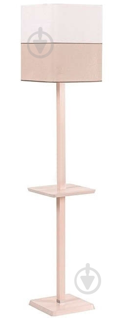 Торшер TK Lighting зі столиком 584 60 Вт E27 дерево світле - фото 1