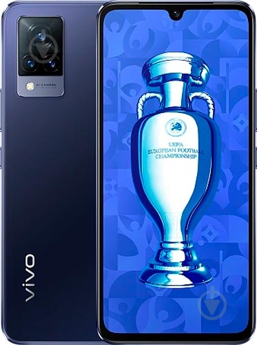 Смартфон Vivo V21 8/128GB dusk blue - фото 1 Смартфон Vivo V21 8/128GB dusk blue - фото 1