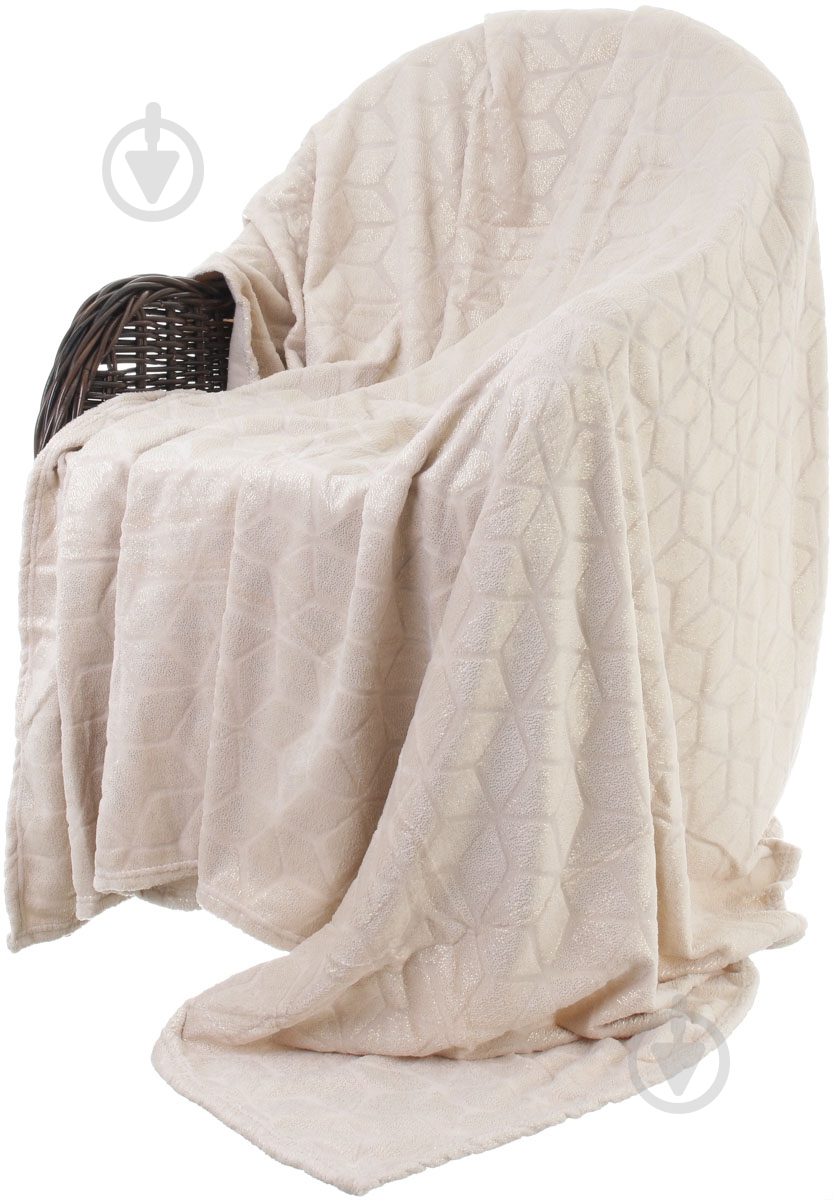 Плед Basic Shine Rhombus 160x200 см айворі La Nuit - фото 1