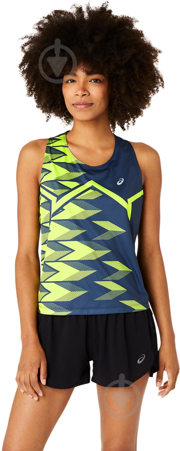 Майка Asics LIGHT GRAPHIC TANK 2012D094-400 р.M сине-салатовый - фото 1