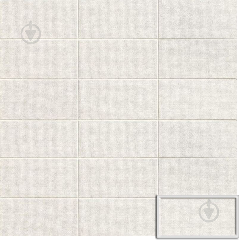 Плитка Mainzu Fabric White 10x20 см - фото 1