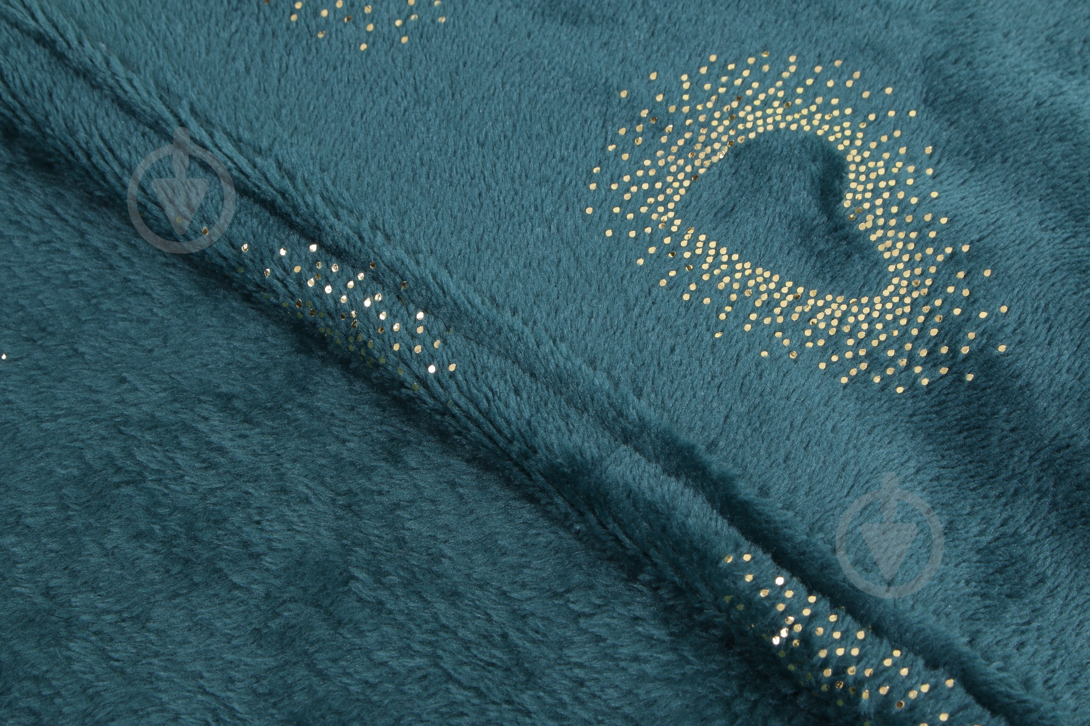 Плед Basic Shine Hearts 160x200 см темно-зеленый с рисунком La Nuit - фото 2