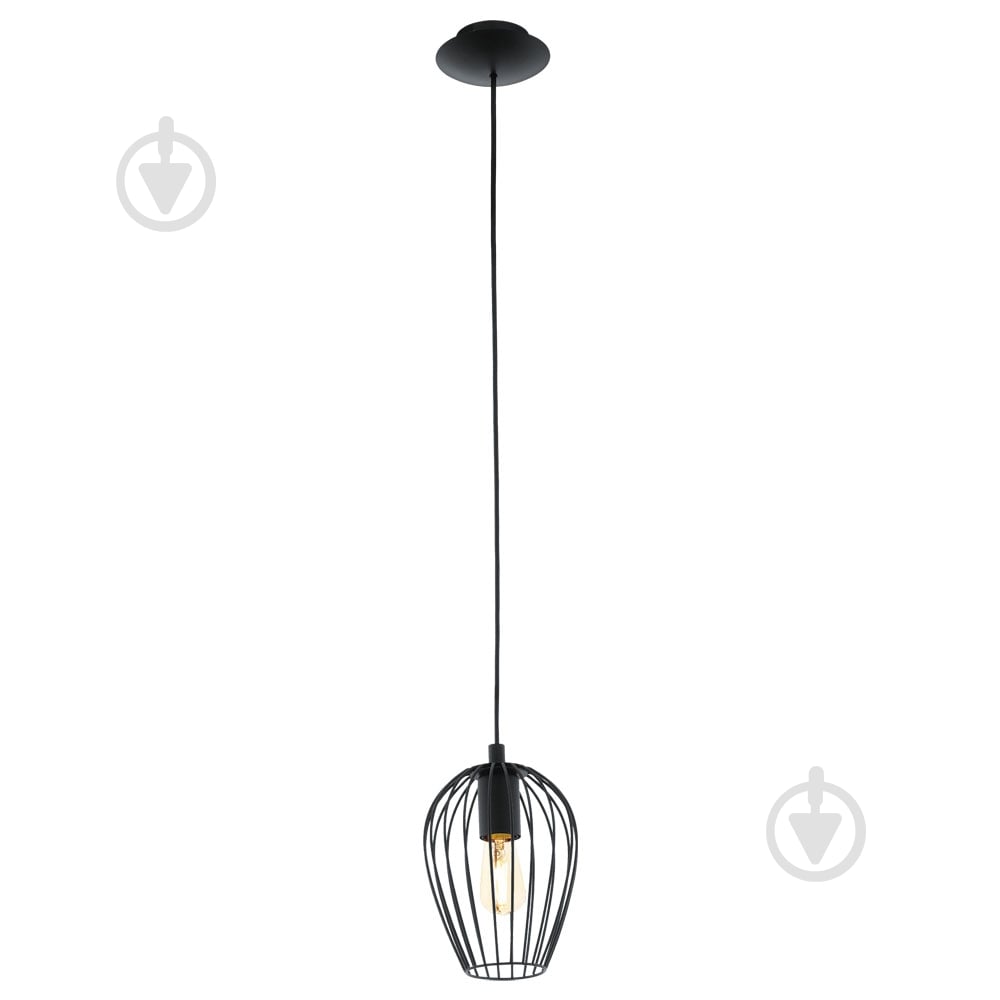 Подвес Eglo 49477 Newtown 1x60 Вт E27 черный - фото 1
