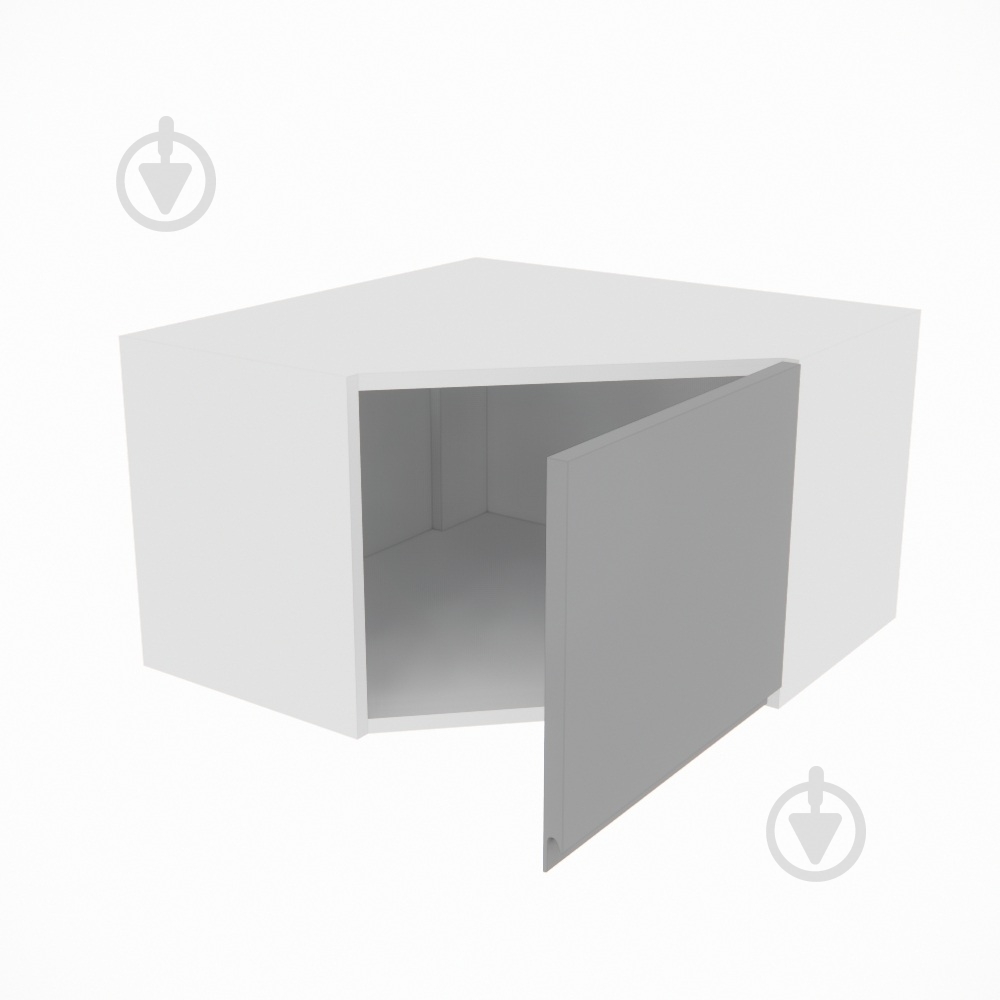 Шкаф Влада (А 60х60 (320)правая) серый бархат/белый Світ Меблів - фото 2 Шкаф Влада (А 60х60 (320)правая) серый бархат/белый Світ Меблів - фото 2