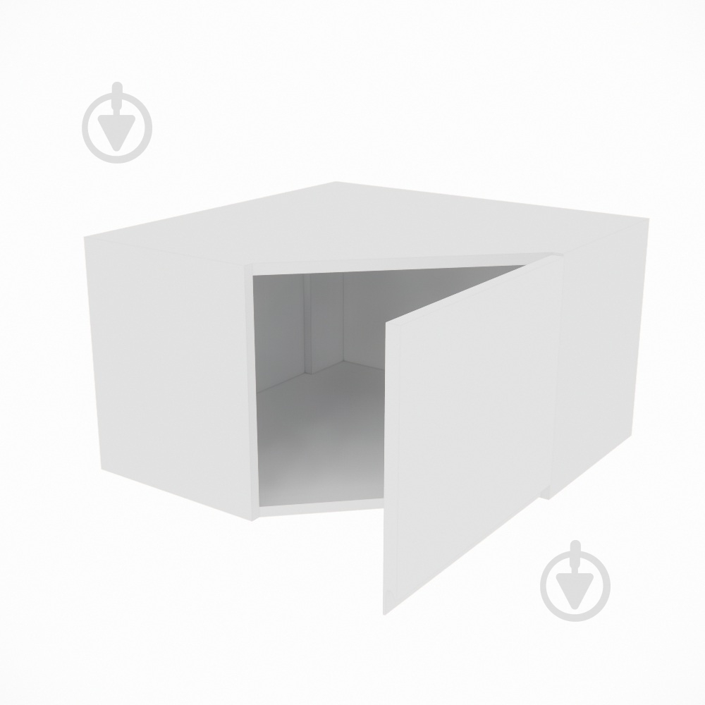 Шкаф Влада (А 60х60 (320)правая) белый шелк/белый Світ Меблів - фото 2