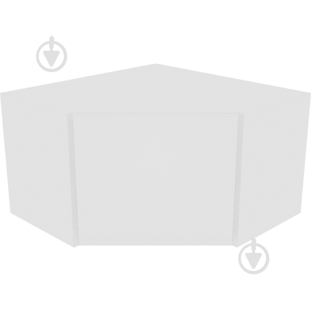 Шкаф Влада (А 60х60 (320)правая) белый шелк/белый Світ Меблів - фото 1