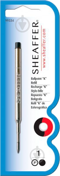 Стержень шариковый F черный Sh993346 Sheaffer 1 шт. - фото 1 Стержень шариковый F черный Sh993346 Sheaffer 1 шт. - фото 1