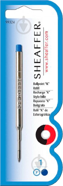 Стрижень кульковий F синій Sh993246 Sheaffer 1 шт. - фото 1 Стрижень кульковий F синій Sh993246 Sheaffer 1 шт. - фото 1