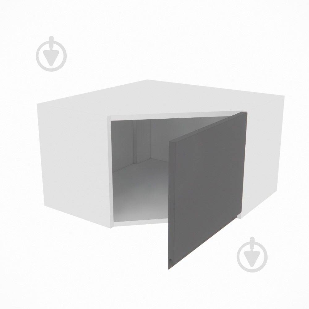 Шафа Влада (А 60х60 (320)права) графіт/білий Світ Меблів - фото 2 Шафа Влада (А 60х60 (320)права) графіт/білий Світ Меблів - фото 2