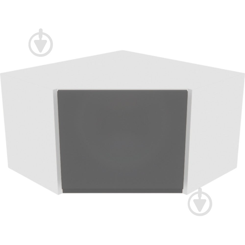 Шафа Влада (А 60х60 (320)права) графіт/білий Світ Меблів - фото 1 Шафа Влада (А 60х60 (320)права) графіт/білий Світ Меблів - фото 1