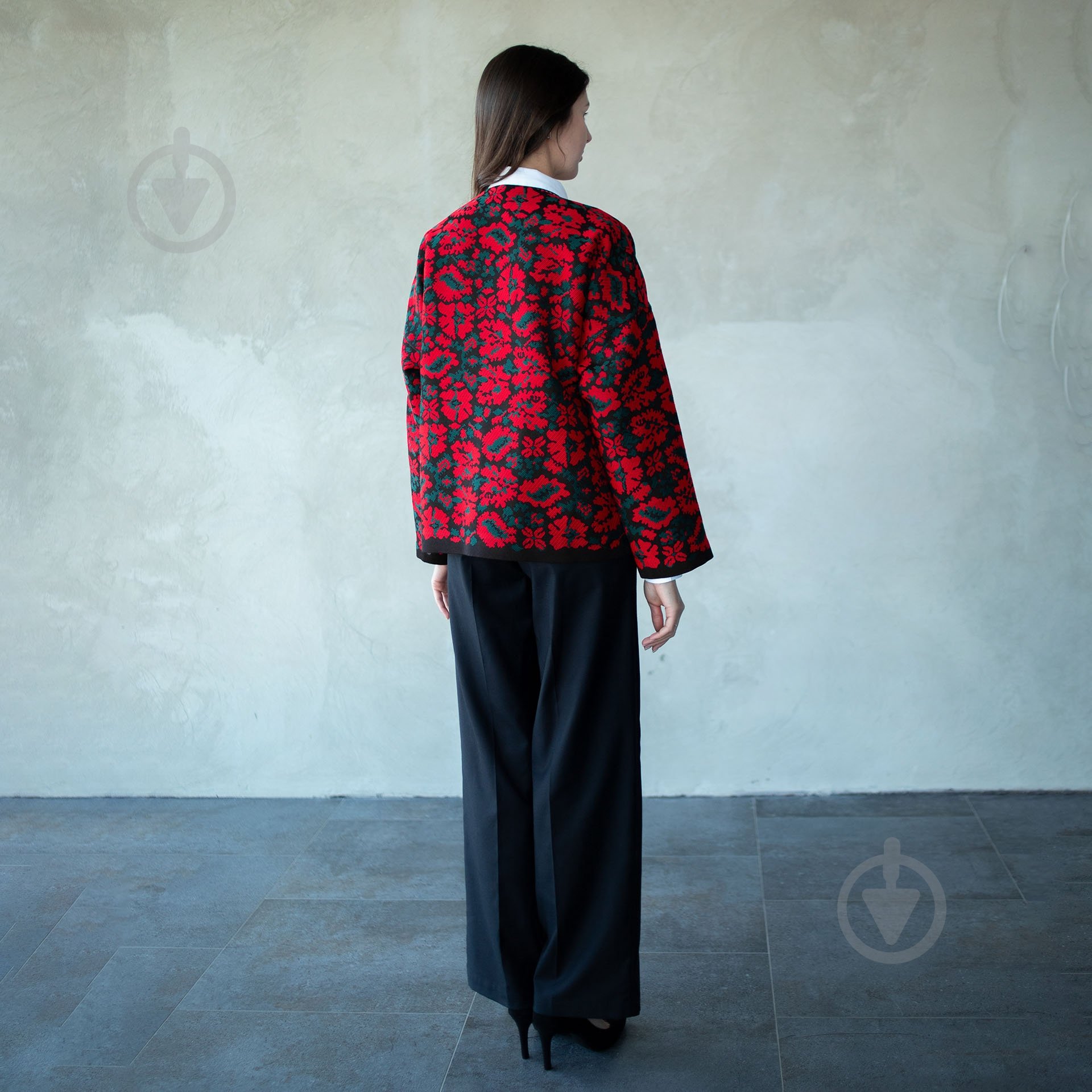 Жакет Едельвіка 445-25/00 р.XS чорний із червоним - фото 5 Жакет Едельвіка 445-25/00 р.XS чорний із червоним - фото 5