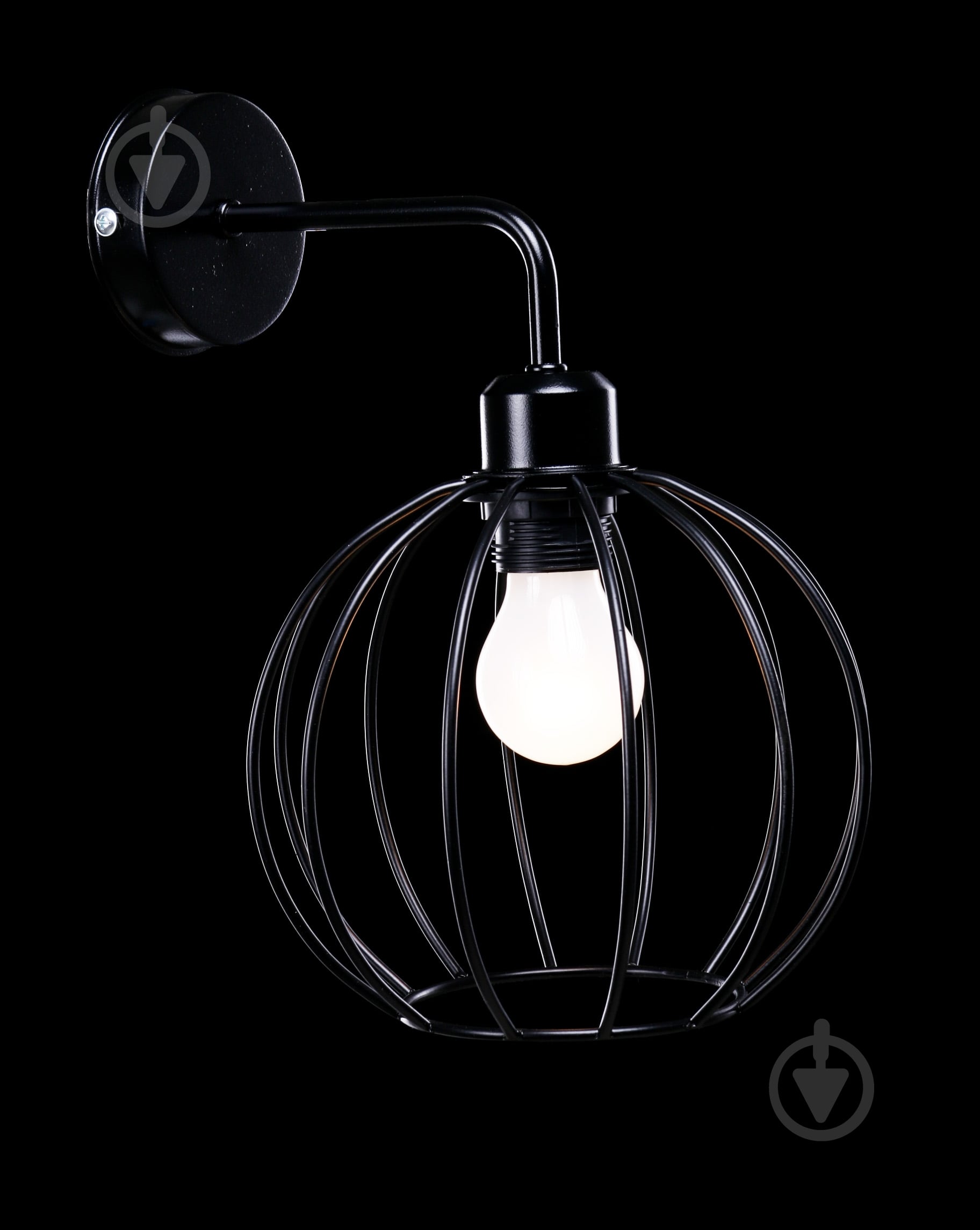 Бра Lamperia НББ 60-002-001 Iron Mini Bollus 1x40 Вт E27 хром - фото 2