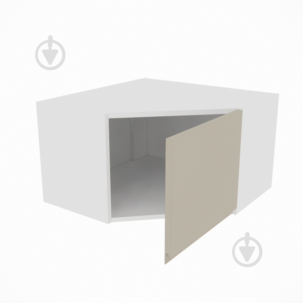 Шкаф Влада (А 60х60 (320)правая) айвори/белый Світ Меблів - фото 2 Шкаф Влада (А 60х60 (320)правая) айвори/белый Світ Меблів - фото 2