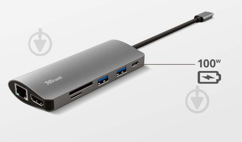 USB-хаб Trust Dalyx 7-IN-1 USB-C Aluminium - фото 11