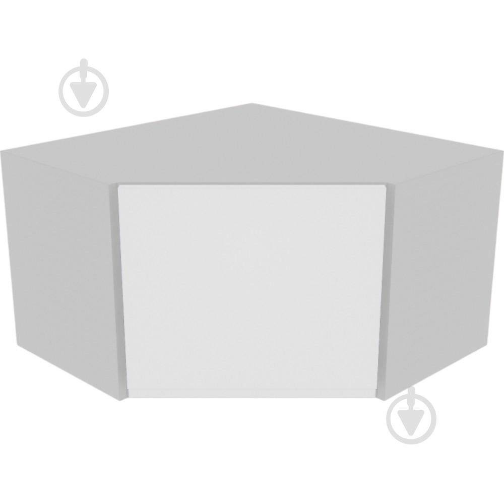 Шкаф Влада (А 60х60 (320)левая) белый шелк/пепельный Світ Меблів - фото 1 Шкаф Влада (А 60х60 (320)левая) белый шелк/пепельный Світ Меблів - фото 1