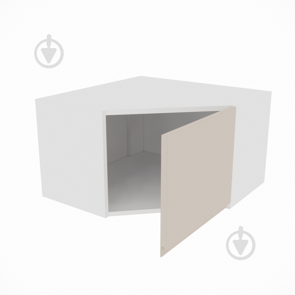 Шкаф Влада (А 60х60 (320)правая) пломбир/белый Світ Меблів - фото 2 Шкаф Влада (А 60х60 (320)правая) пломбир/белый Світ Меблів - фото 2