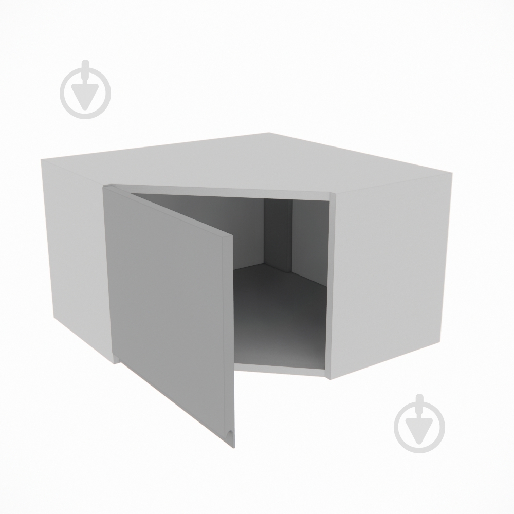 Шкаф Влада (А 60х60 (320)левая) серый бархат/пепельный Світ Меблів - фото 2 Шкаф Влада (А 60х60 (320)левая) серый бархат/пепельный Світ Меблів - фото 2