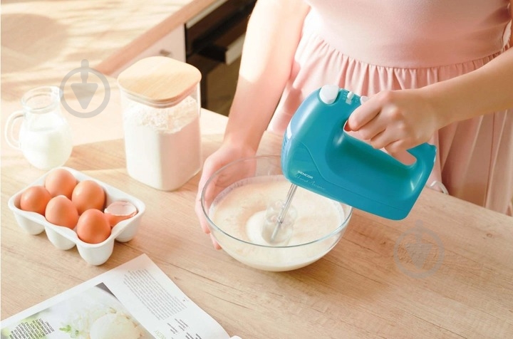Миксер Sencor SHM5407TQ голубой - фото 7 Миксер Sencor SHM5407TQ голубой - фото 7