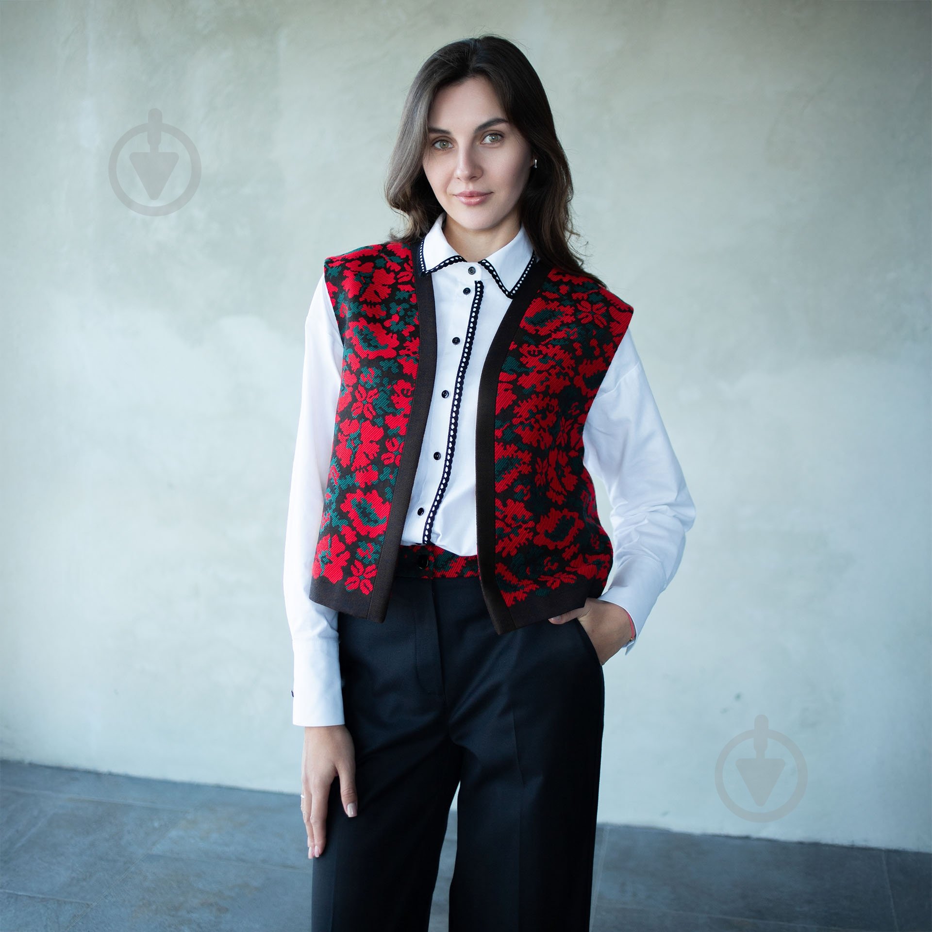 Жилет Эдельвика 446-25/00 р.XS черный с красным - фото 1 Жилет Эдельвика 446-25/00 р.XS черный с красным - фото 1