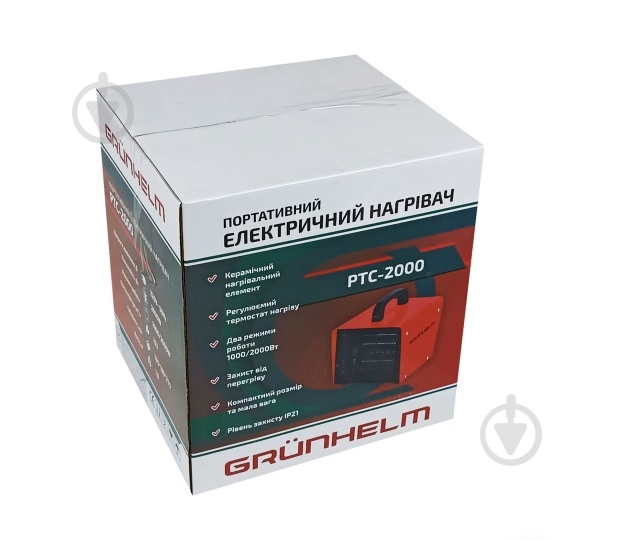Обогреватель керамический Grunhelm РТС-2000 - фото 2
