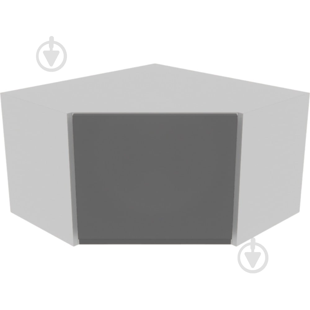 Шкаф Влада (А 60х60 (320)левая) графит/пепельный Світ Меблів - фото 1 Шкаф Влада (А 60х60 (320)левая) графит/пепельный Світ Меблів - фото 1