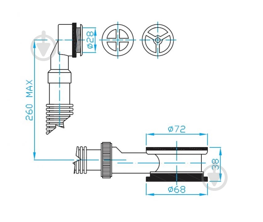 Перелив Plast Brno EDL0030 - фото 2