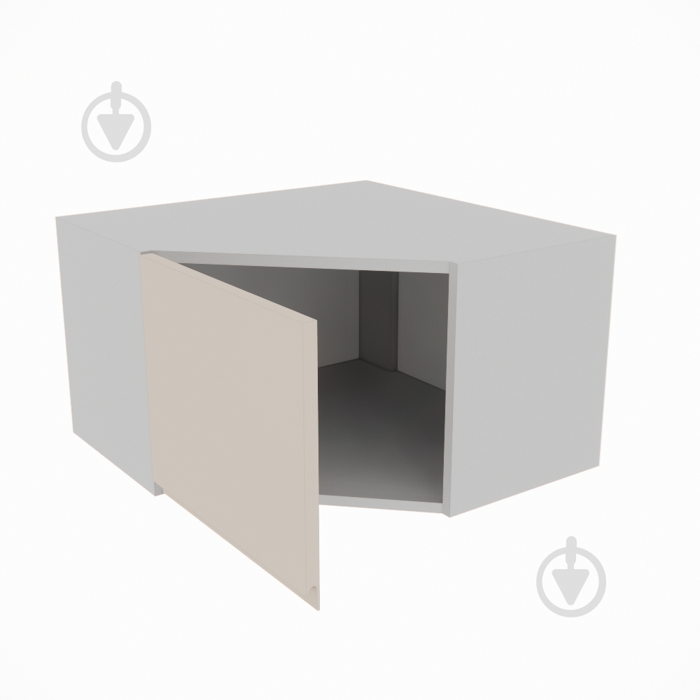 Шкаф Влада (А 60х60 (320)левая) пломбир/пепельный Світ Меблів - фото 2 Шкаф Влада (А 60х60 (320)левая) пломбир/пепельный Світ Меблів - фото 2