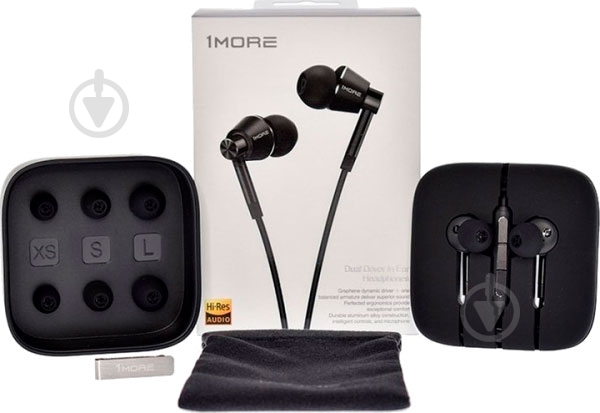Гарнітура 1More Dual Driver In-Ear Headphones (E1017) black - фото 8