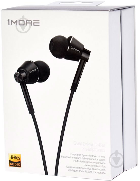 Гарнітура 1More Dual Driver In-Ear Headphones (E1017) black - фото 9