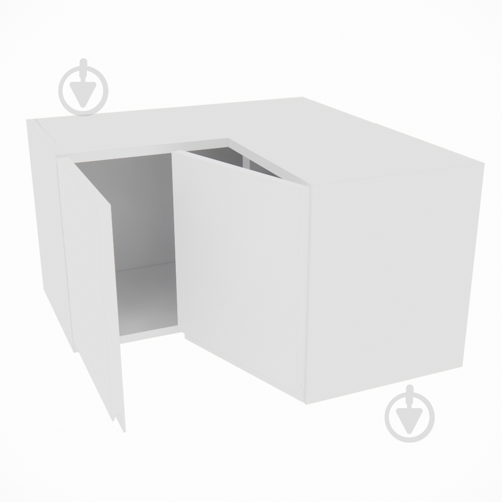 Шафа Влада (А 60х60 прямий (320)ліва) білий шовк/білий Світ Меблів - фото 2