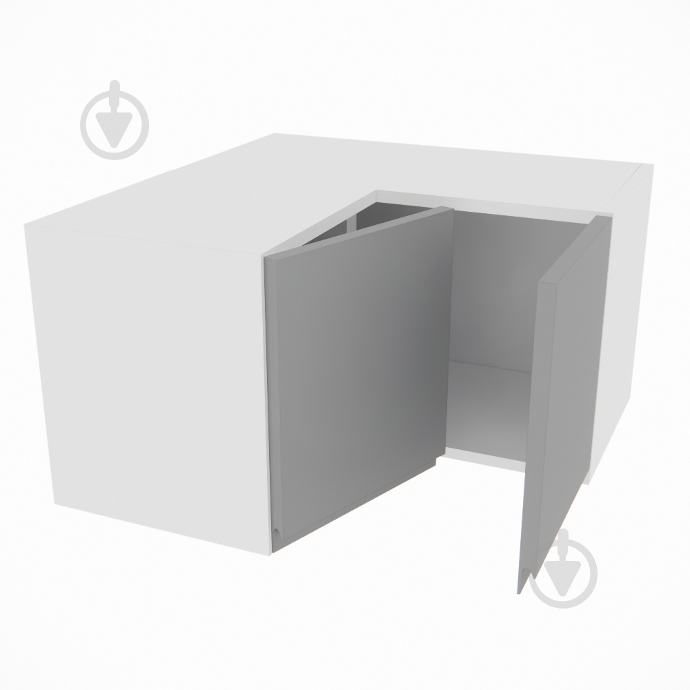 Шафа Влада (А 60х60 прямий (320)права) сірий оксамит/білий Світ Меблів - фото 2 Шафа Влада (А 60х60 прямий (320)права) сірий оксамит/білий Світ Меблів - фото 2