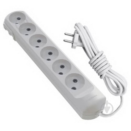 Подовжувач Neomax без заземлення 6 гн. білий 5 м NX500605 - фото 1 Подовжувач Neomax без заземлення 6 гн. білий 5 м NX500605 - фото 1