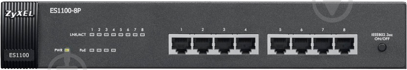 Коммутатор Zyxel ES1100-8P-EU0102F - фото 3
