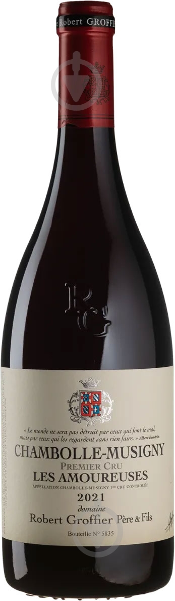 Вино Robert Groffier Pere & Fils Chambolle-Musigny 1er Cru Les Amoureuses красное сухое 0,75 л - фото 1