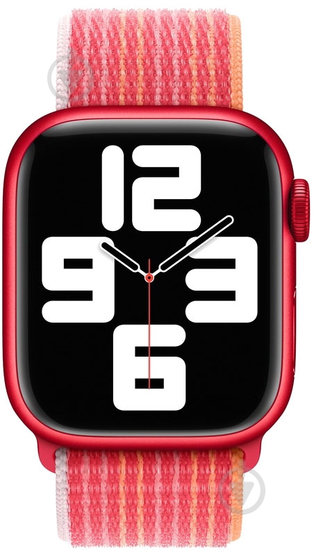 Ремешок Apple Watch 45 mm Sport Loop (product) red (MPLF3ZM/A) - фото 3
