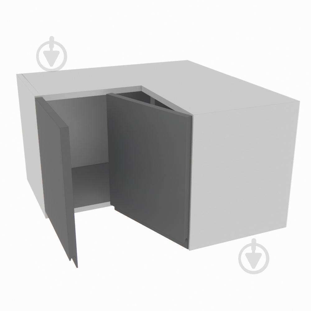 Шафа Влада (А 60х60 прямий (320)ліва) графіт/попелястий Світ Меблів - фото 2 Шафа Влада (А 60х60 прямий (320)ліва) графіт/попелястий Світ Меблів - фото 2