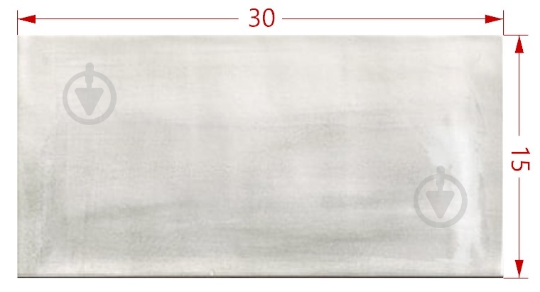 Плитка Mainzu Aquarel grey 15x30 см - фото 2