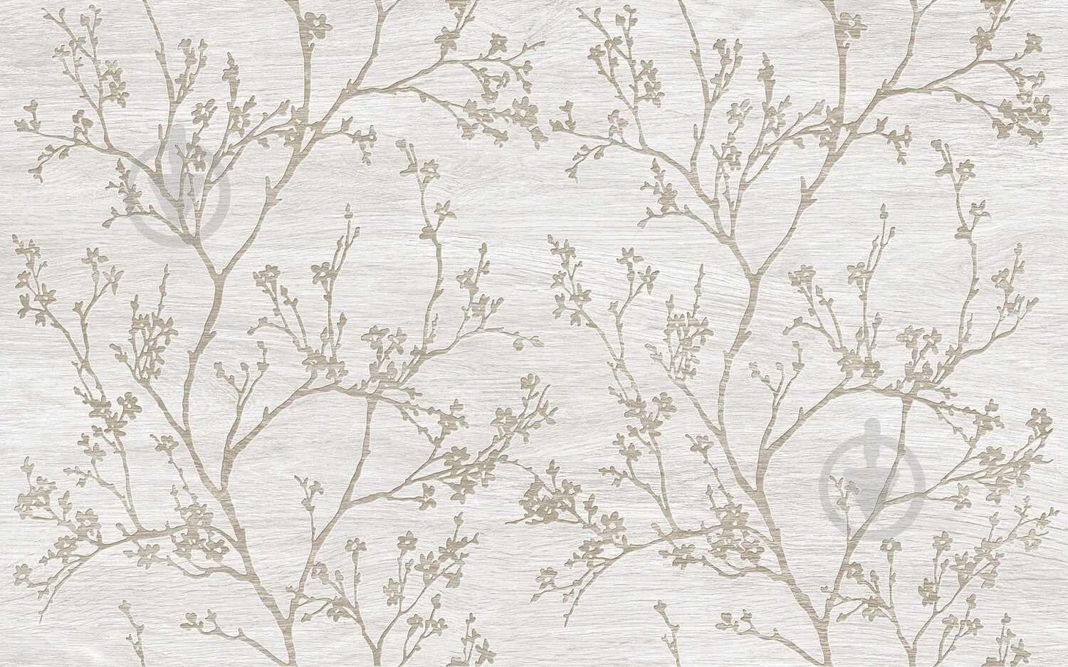 Плитка Golden Tile Carina Sprigs light grey CRG151 25х40 см - фото 1