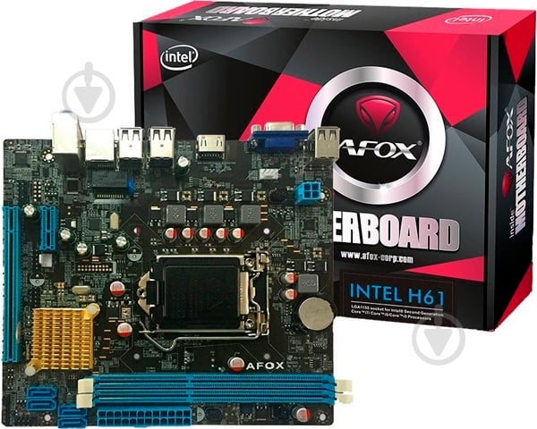 Материнская плата AFOX IH61-MA2 (Socket 1155, Intel H61, mirco ATX) - фото 3