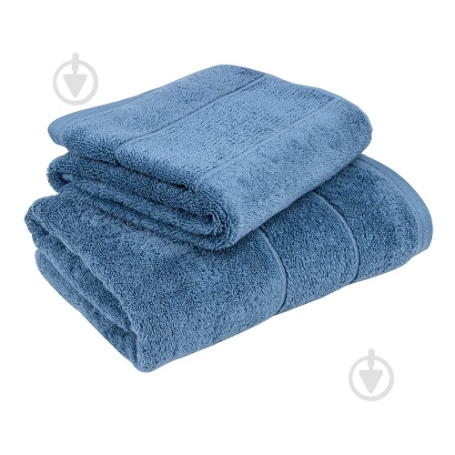 Полотенце махровое Noble 70x130 см синий Saffran - фото 1 Полотенце махровое Noble 70x130 см синий Saffran - фото 1