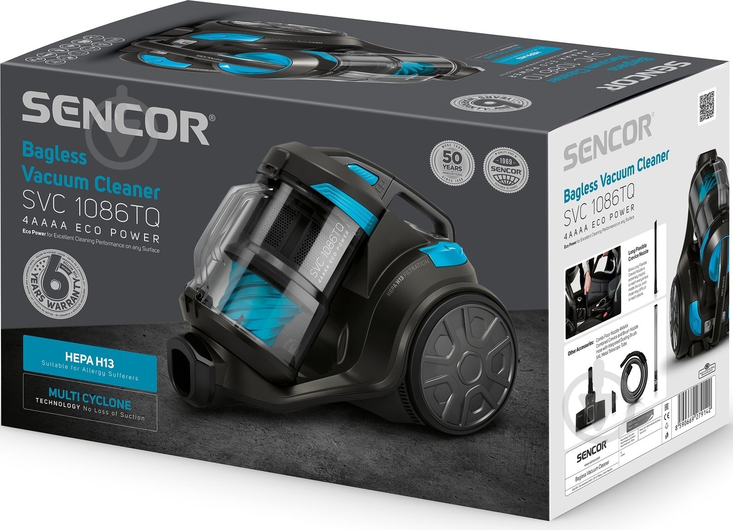 Пылесос Sencor SVC1086TQ black - фото 23 Пылесос Sencor SVC1086TQ black - фото 23