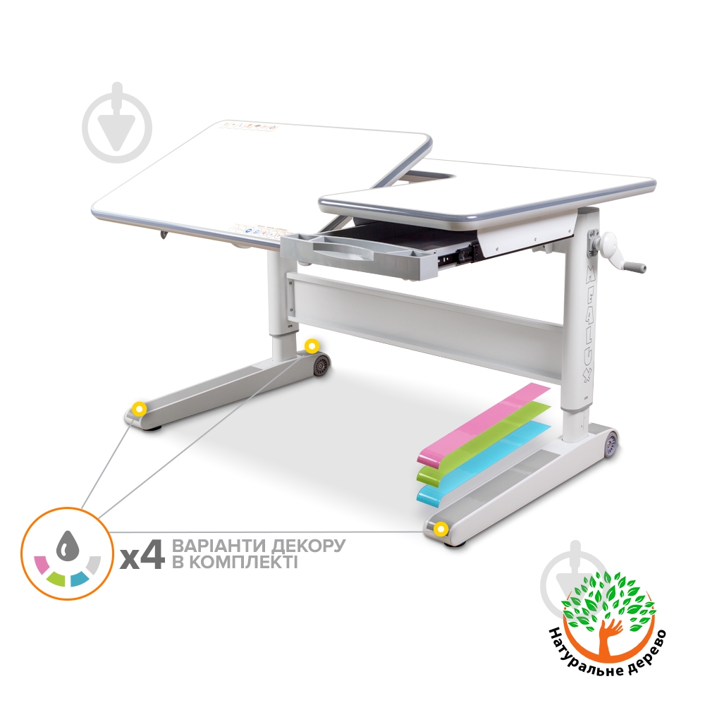 Детский стол Mealux RichWood Multicolor BD-840 W/MC - фото 2