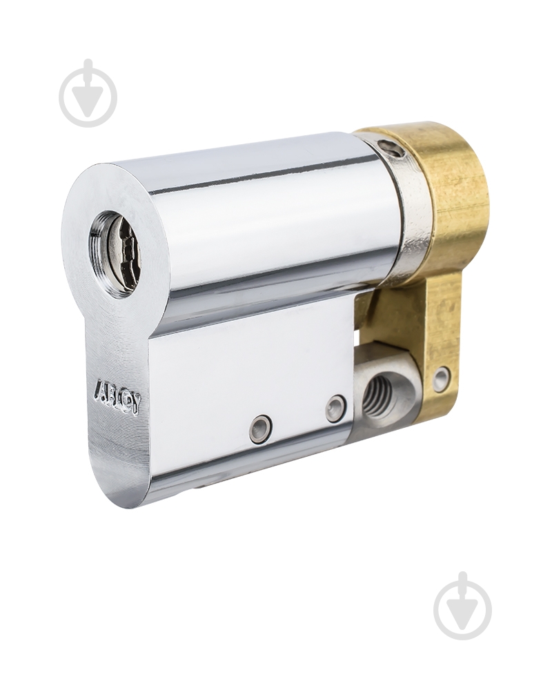 Цилиндр Abloy Din Mod Half K CY321 Protec2 41x10.5 ключ-половинка 41,5 мм полированный хром - фото 1