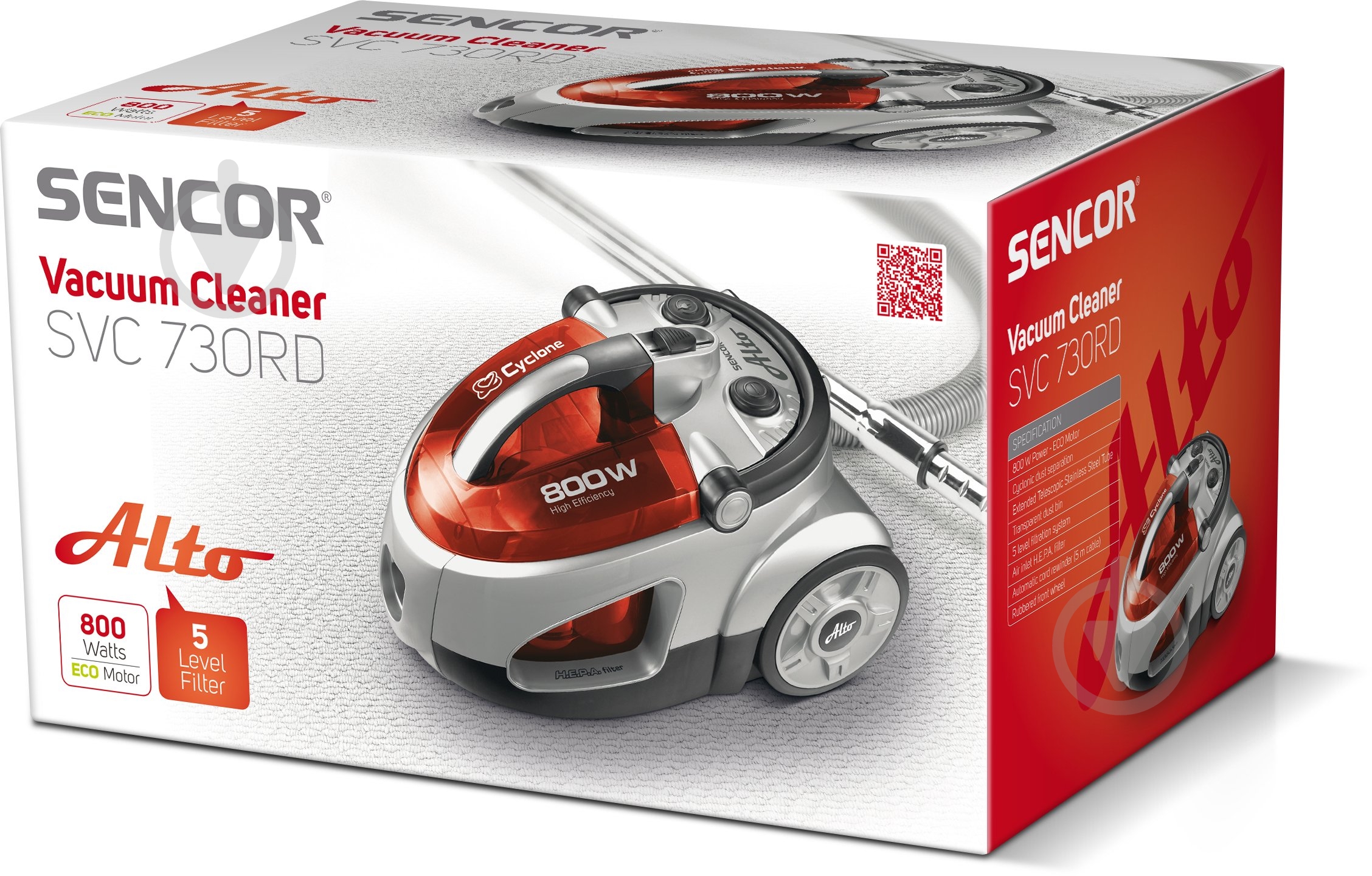 Пылесос Sencor Alto SVC730RD-EUE2 red - фото 19