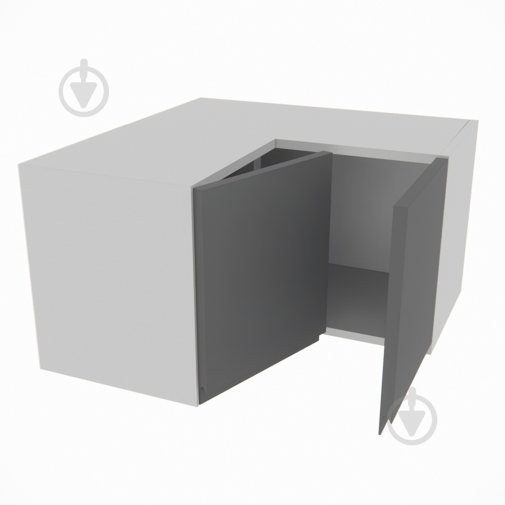 Шкаф Влада (А 60х60 прямой (320)правая) графит/пепельный Світ Меблів - фото 2