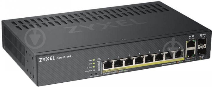 Коммутатор Zyxel GS1920-8HPV2 - фото 1